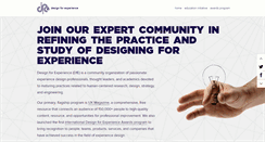 Desktop Screenshot of designforexperience.com