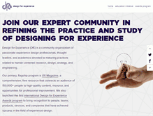 Tablet Screenshot of designforexperience.com
